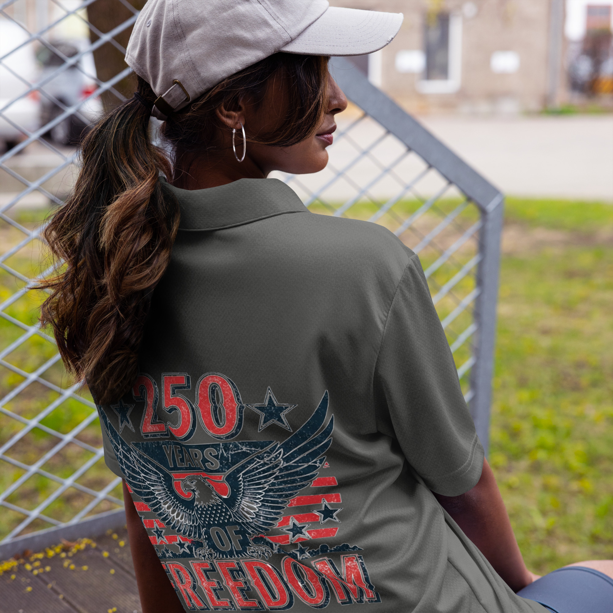 adidas space-dyed polo