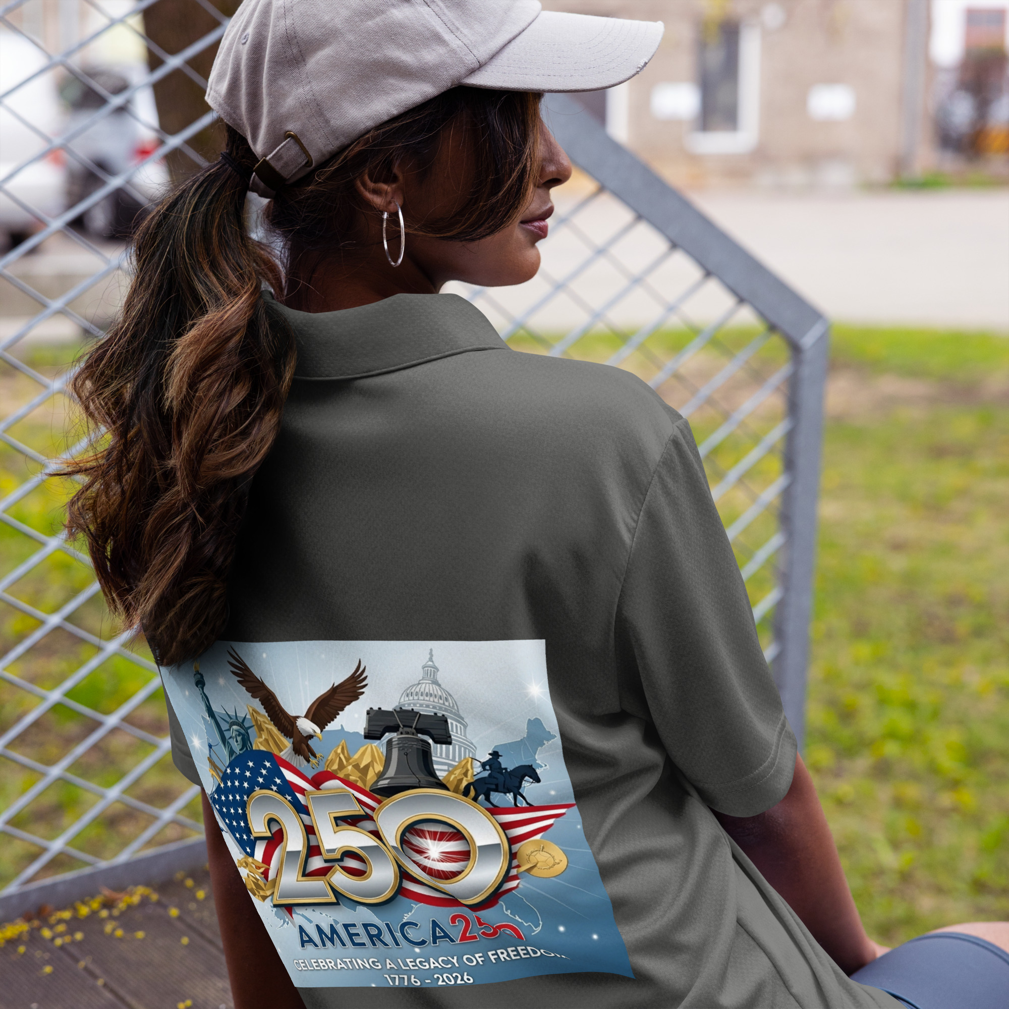 adidas space-dyed polo