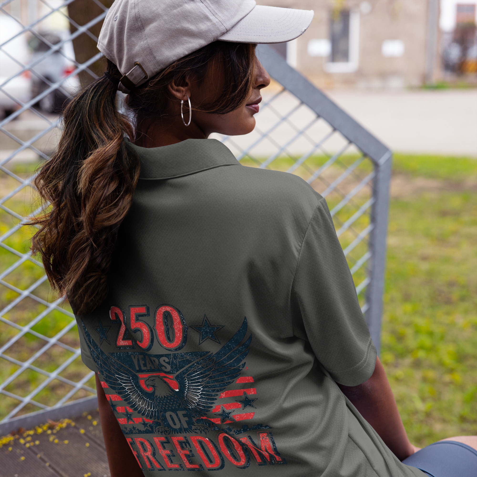 adidas space-dyed polo