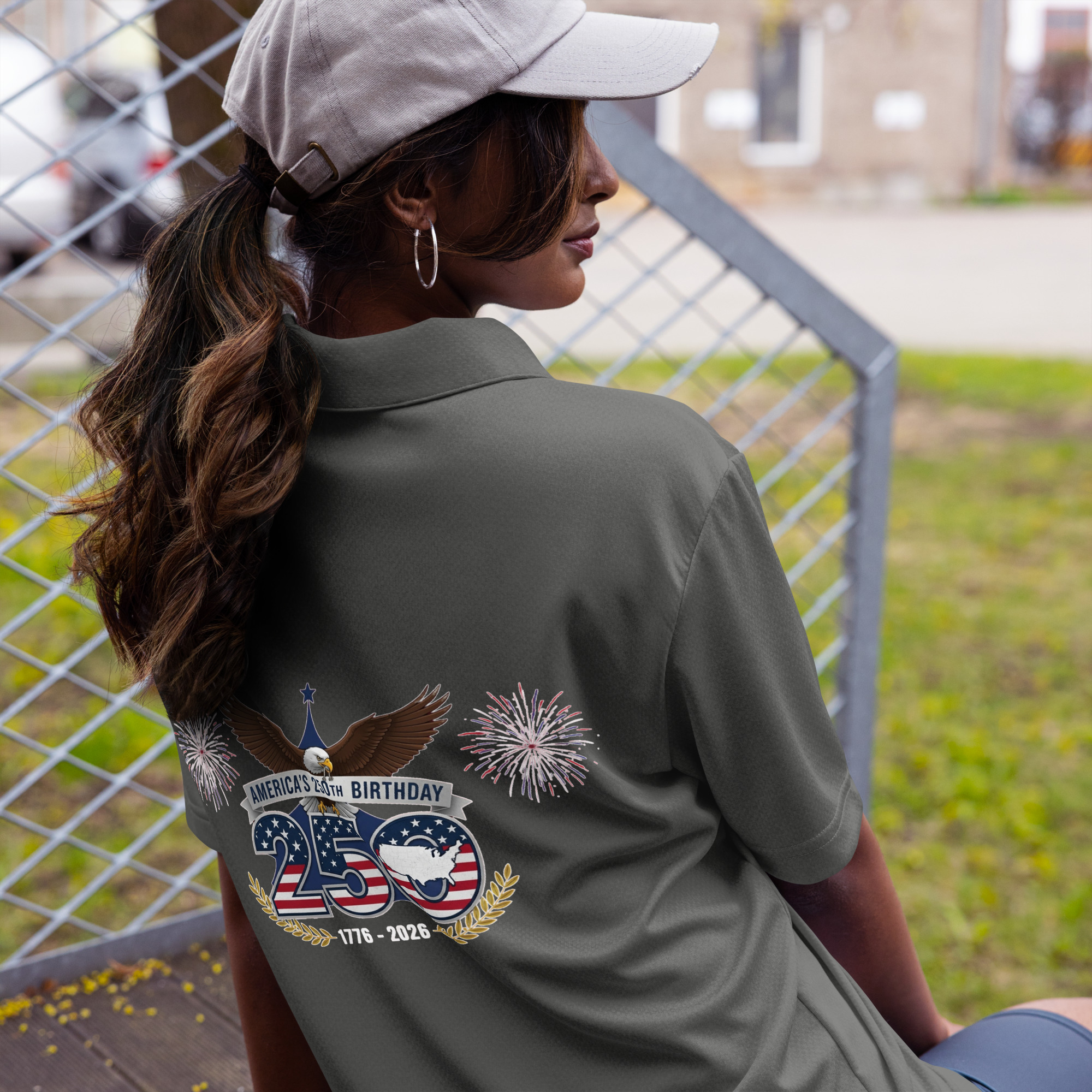 adidas space-dyed polo