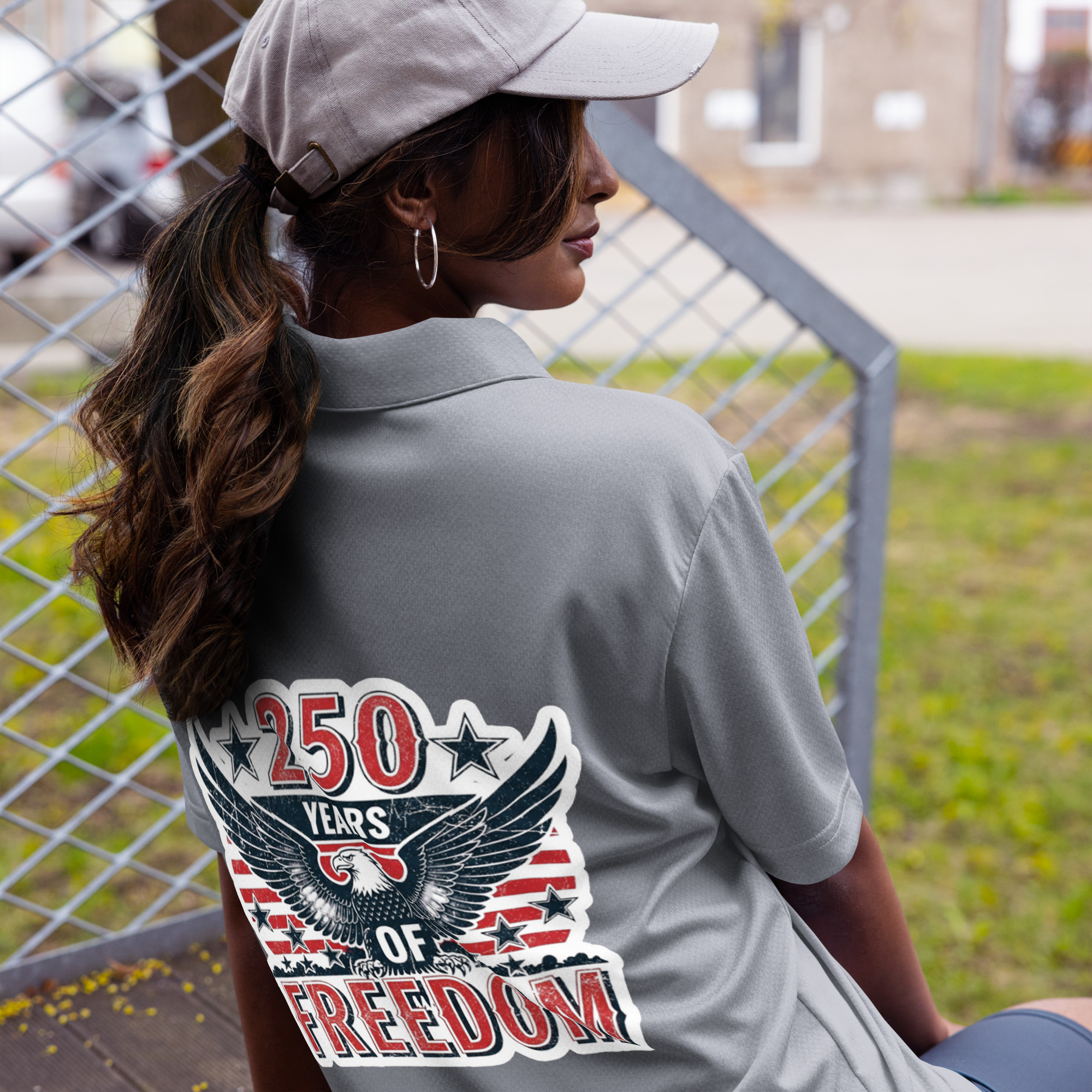 adidas space-dyed polo