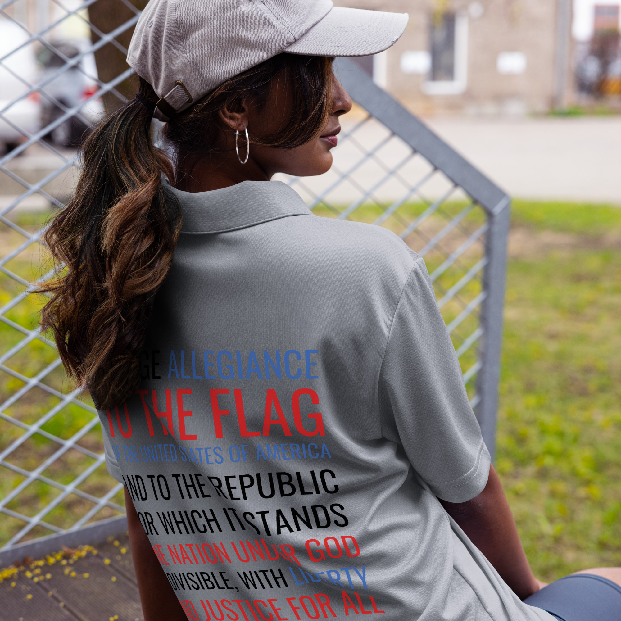 adidas space-dyed polo