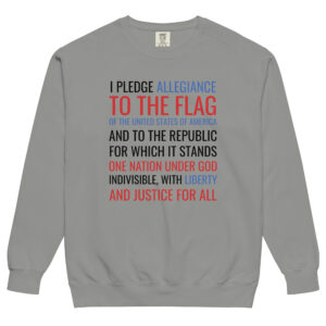 Unisex garment-dyed sweatshirt