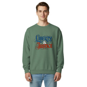 Unisex garment-dyed sweatshirt