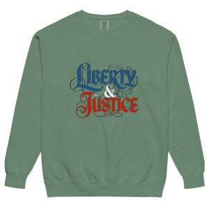 Unisex garment-dyed sweatshirt