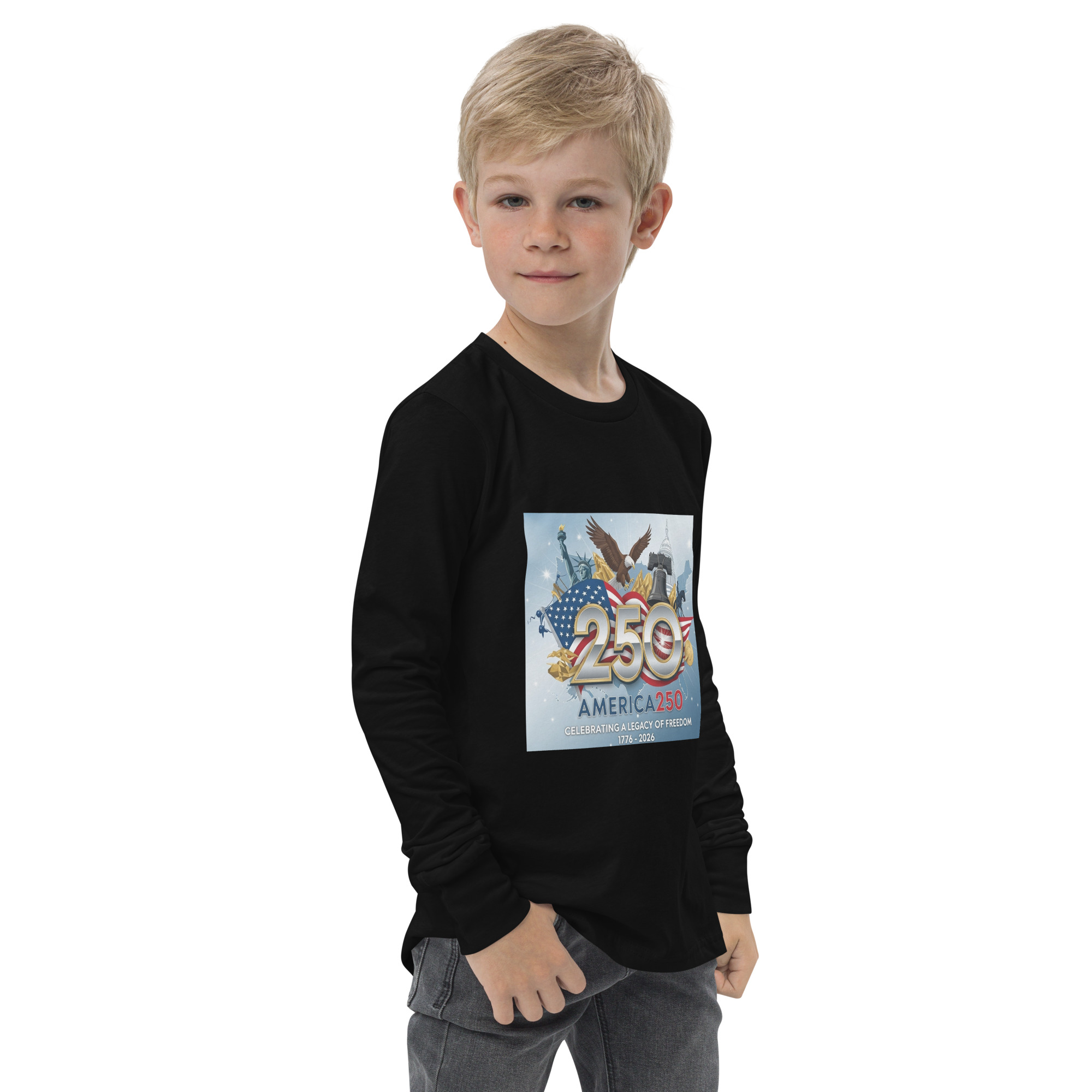 Youth long sleeve tee - Image 3