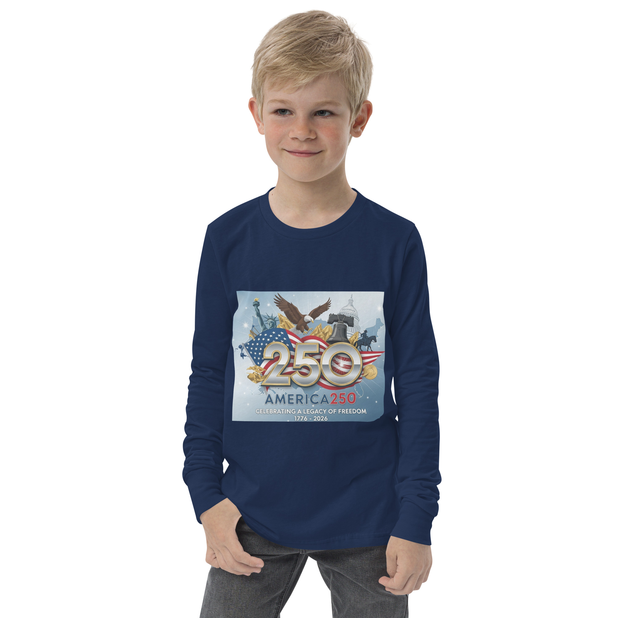 Youth long sleeve tee - Image 4